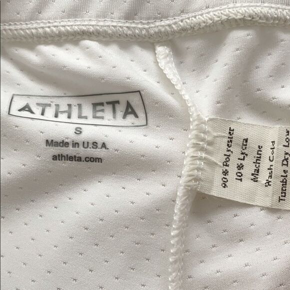 Athleta Cream Floral Athletic Skort Built in Shorts Size Small - Picture 11 of 11